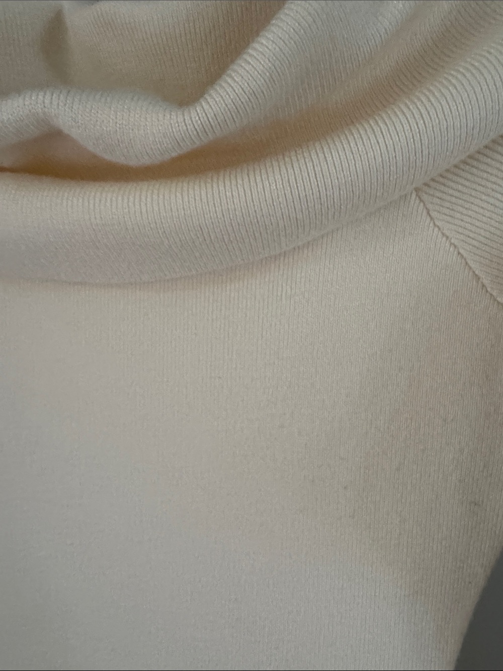 Off-Shoulder Cream Midi Knit Dress - Picture 4 of 6
